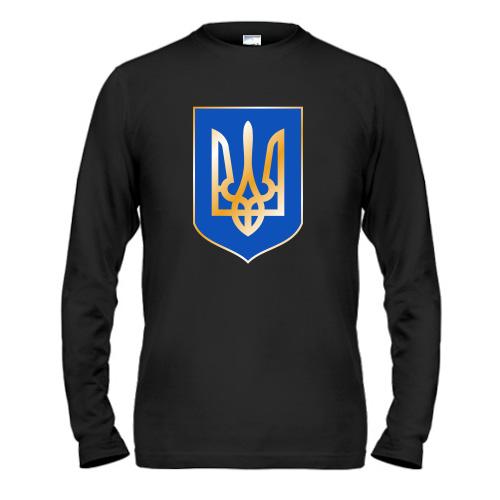 Чоловічий лонгслів з гербом України (2)