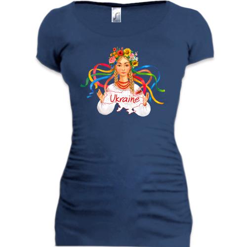 Подовжена футболка Ukrainian Girl