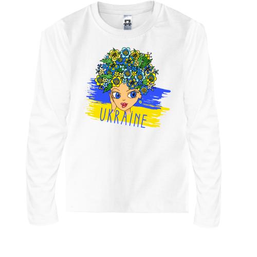 Детская футболка с длинным рукавом Beauty Ukraine