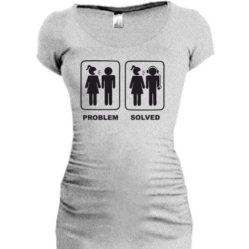 Женская удлиненная футболка Решение проблемы