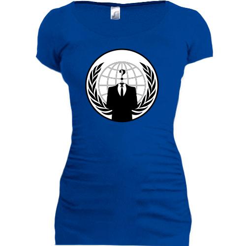 Подовжена футболка Anonymous World