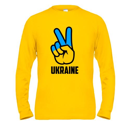 Чоловічий лонгслів Ukraine peace