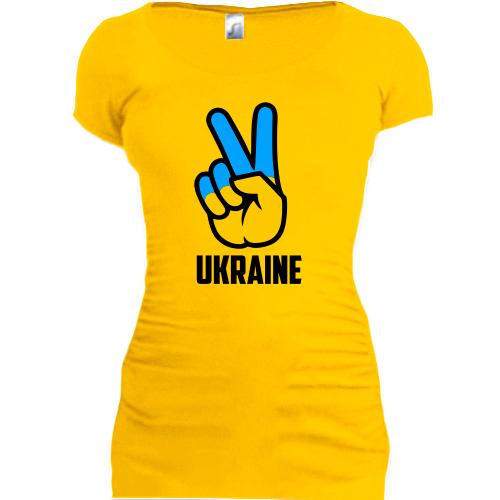 Подовжена футболка Ukraine peace