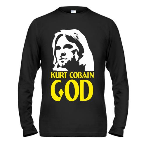 Чоловічий лонгслів Kurt Cobain is god