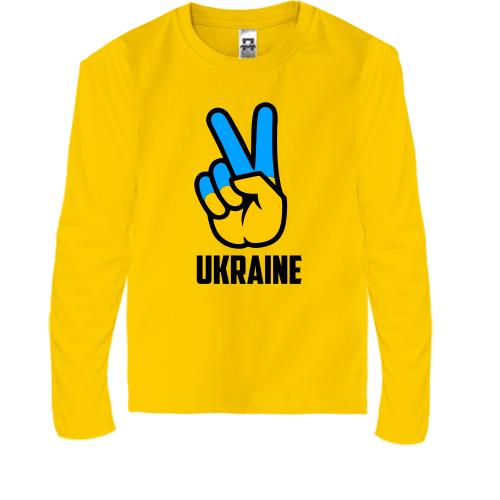 Дитячий лонгслів Ukraine peace