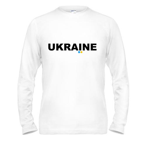 Чоловічий лонгслів Ukraine (напис)