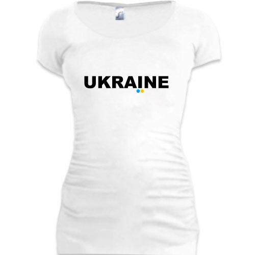Подовжена футболка Ukraine (напис)