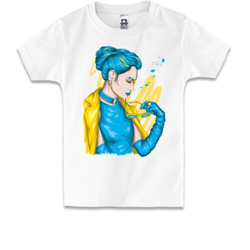 Детская футболка Украинская девушка (ART Style)