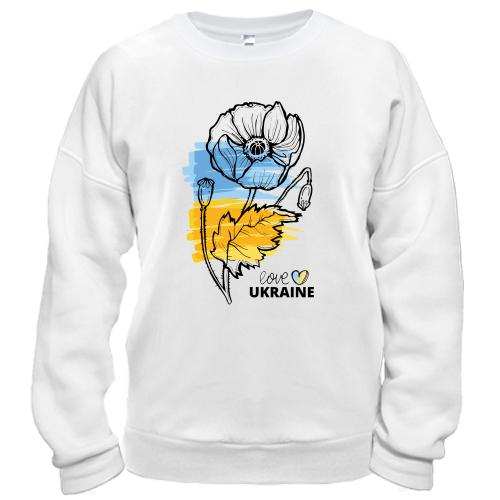 Свитшот Love Ukraine (Цветок)
