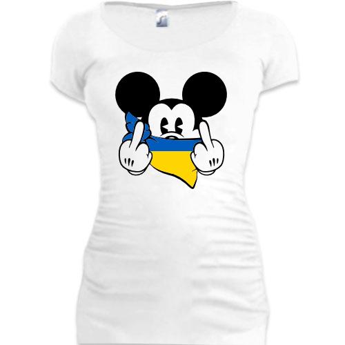 Подовжена футболка F*ck Mickey UA