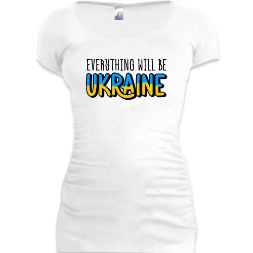 Подовжена футболка Everything Will Be Ukraine