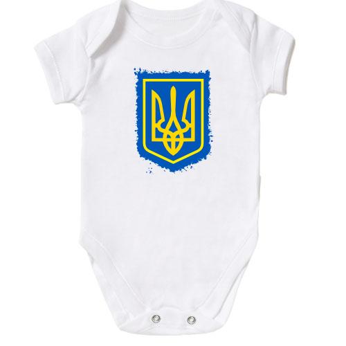 Детское боди с гербом Украины (2) АРТ