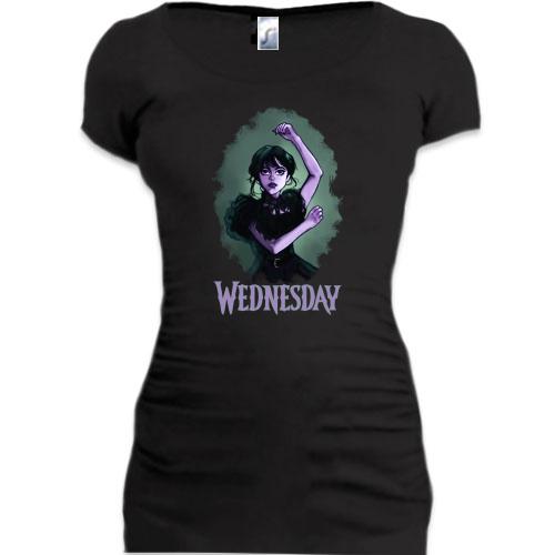 Подовжена футболка Wednesday (АРТ)