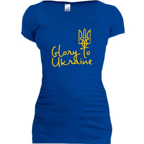 Подовжена футболка Glory to Ukraine (арт_1)