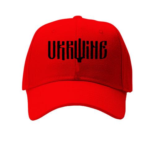 Кепка со стилизованный шрифтовым Ukraine