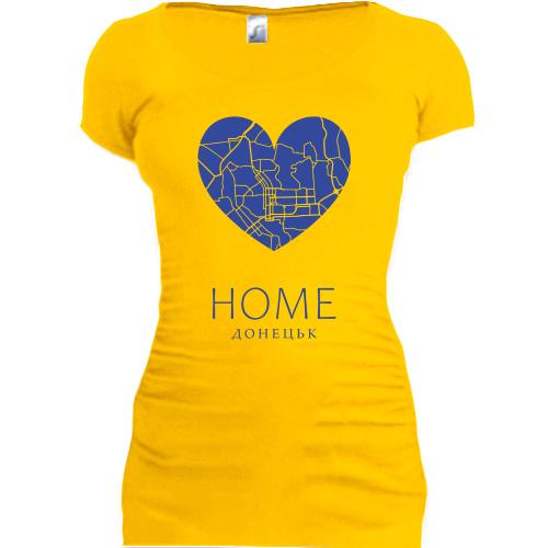 Подовжена футболка з серцем Home Донецьк