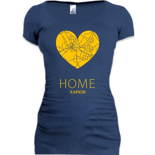 Подовжена футболка з серцем Home Харків