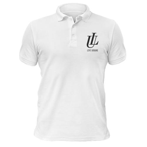 Чоловіча футболка-поло LU Love Ukraine