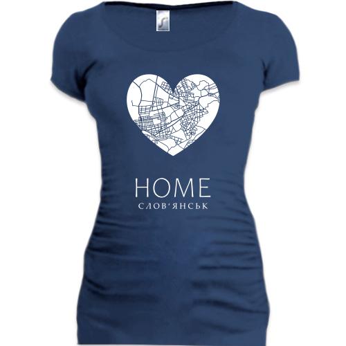 Подовжена футболка з серцем Home Слов'янськ