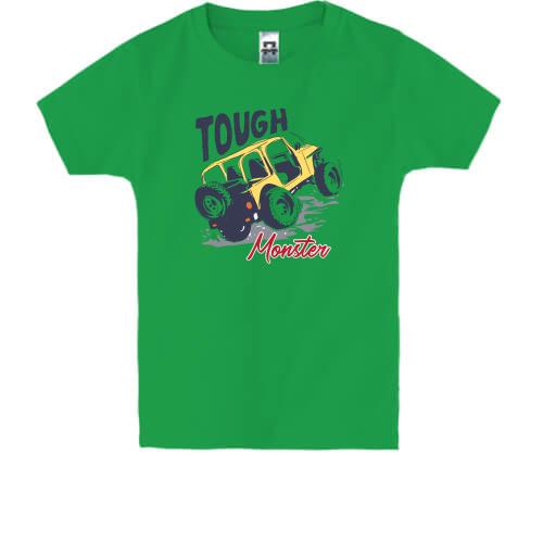 Детская футболка с внедорожникам Touch Monster