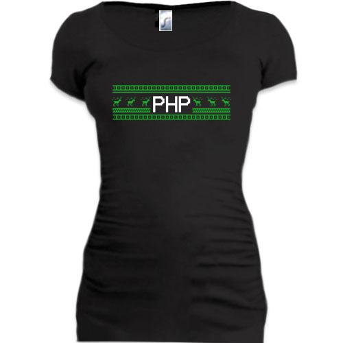 Подовжена футболка PHP та олені