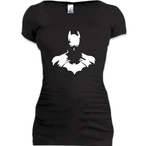 Женская удлиненная футболка Batman (силуэт)