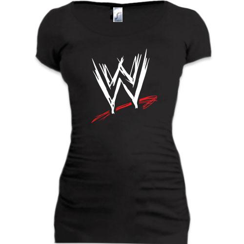 Женская удлиненная футболка WWE