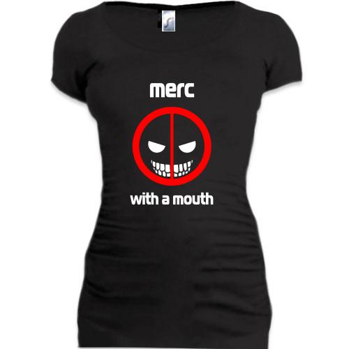 Женская удлиненная футболка Merc with a Mouth
