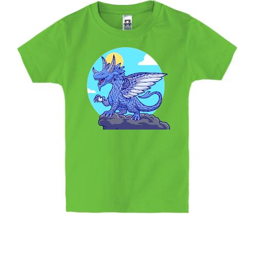 Детская футболка Голубой Дракон
