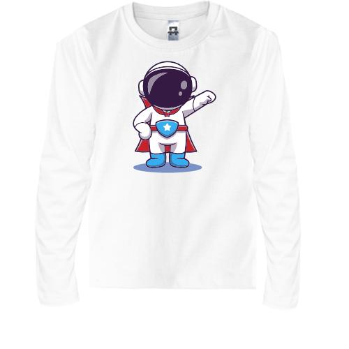 Детская футболка с длинным рукавом Маленький космонавт