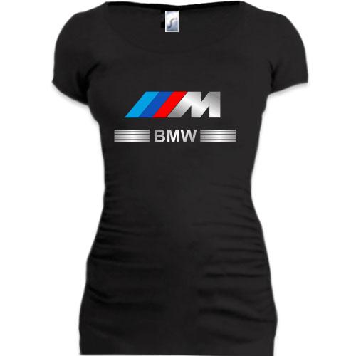 Женская удлиненная футболка BMW M-Series (2)