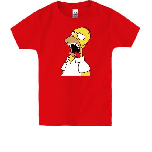 Детская футболка Уставший Гомер