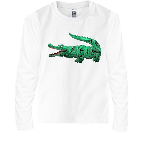Детская футболка с длинным рукавом с крокодилом Lacoste