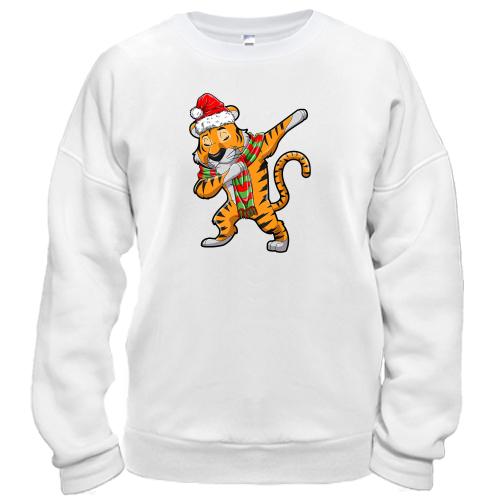 Свитшот Рождественский тигр депает