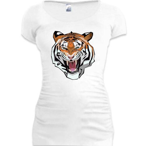 Подовжена футболка з тигром Рик