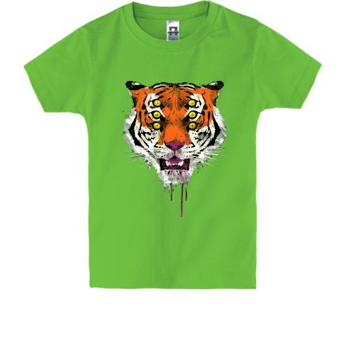 Детская футболка с шестиглазым тигром
