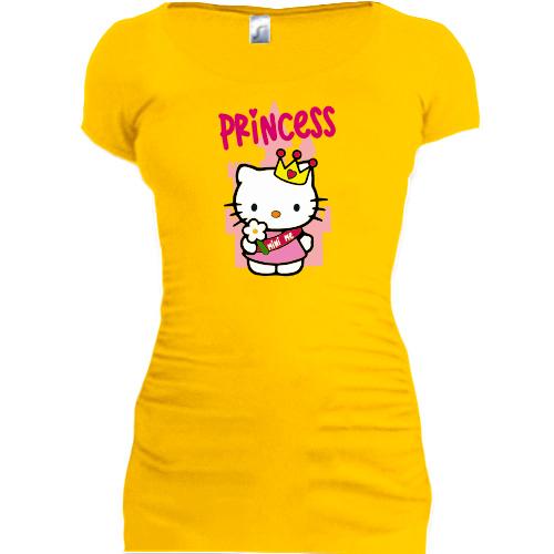 Подовжена футболка Хелло Кітті - Princess