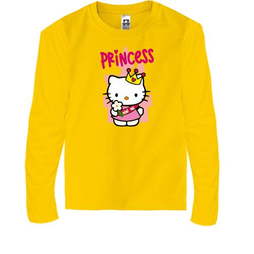 Детская футболка с длинным рукавом Хелло Китти - Princess