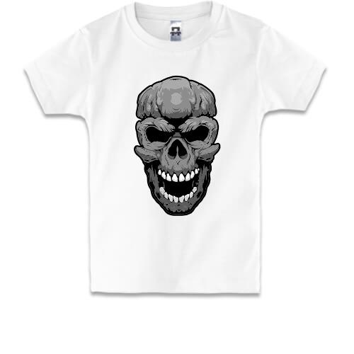 Дитяча футболка з кричачим черепом