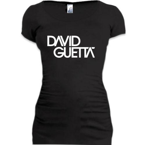 Женская удлиненная футболка David Guetta