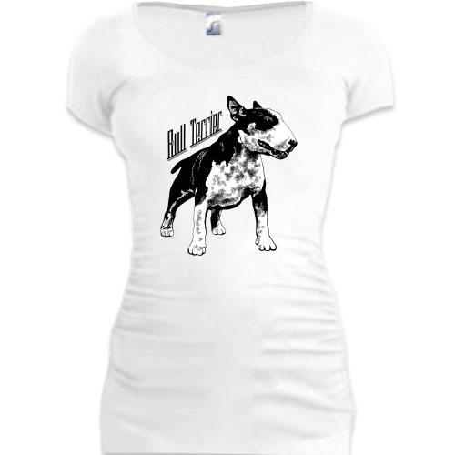 Подовжена футболка з бультер'єром Bull Terrier