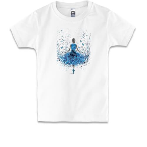 Детская футболка «Бабочка-балерина»