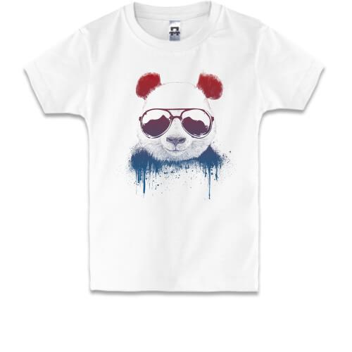Детская футболка с пандой в солнечных очках