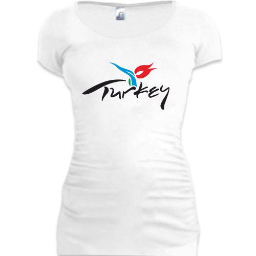 Женская удлиненная футболка Turkey