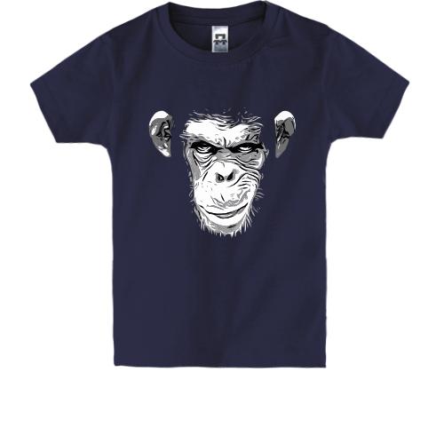 Дитяча футболка з мордою шимпанзе