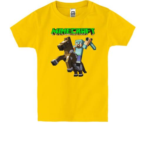 Детская футболка Minecraft Horse