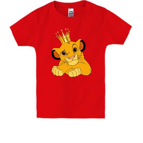 Дитяча футболка із Симбою в короні