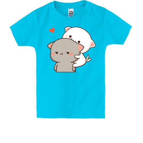 Детская футболка Пара котиков