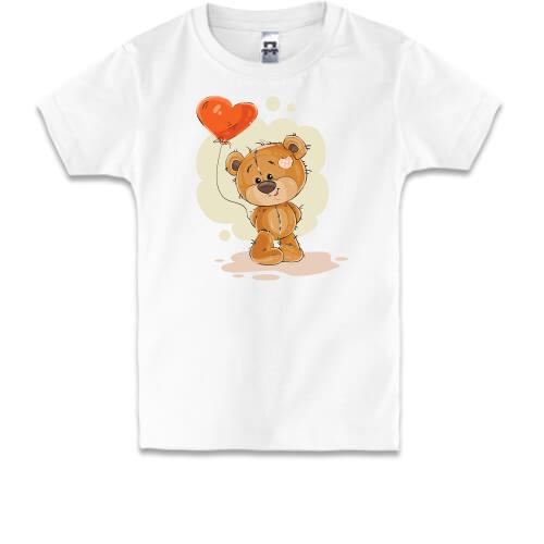 Дитяча футболка Плюшевий ведмедик з кулькою