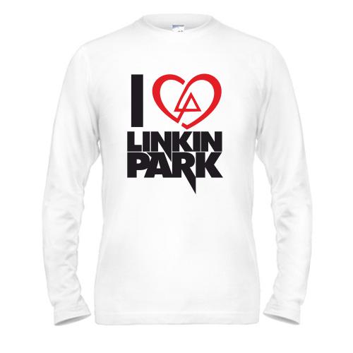 Чоловічий лонгслів I love linkin park (Я люблю Linkin Park)